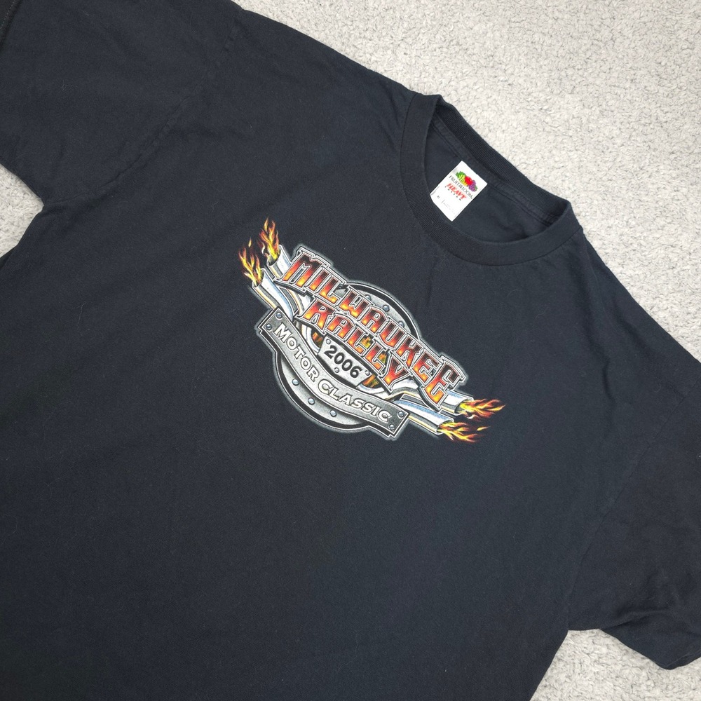 Milwaukee Rally 2006 Motor Classic Graphic T-Shirt XL Y2K